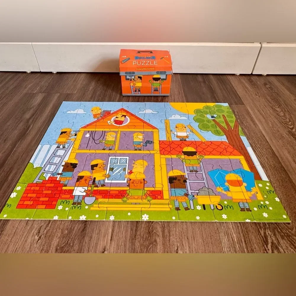 Kids Toy: Colorful 48 Piece Construction Puzzle for Kids by Crocodile Creek